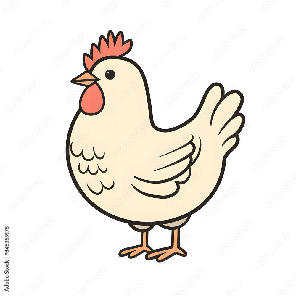 a cartoon of hen. a cartoon of hen.