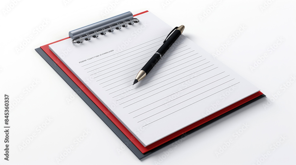 generated illustration of clipboard with white blank paper sheet generated illustration of clipboard with white blank paper sheet