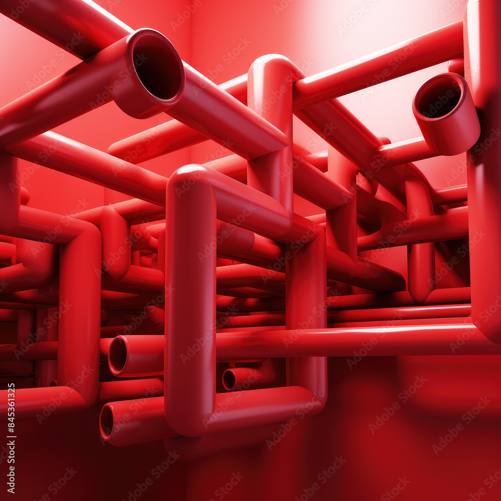 generated illustration A cred color pipe system . generated illustration A cred color pipe system .