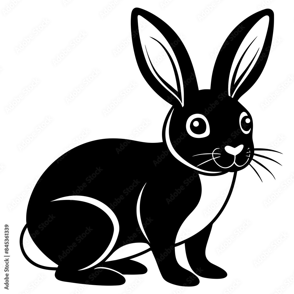cute Rabbit different style vector illustration line art cute Rabbit different style vector illustration line art