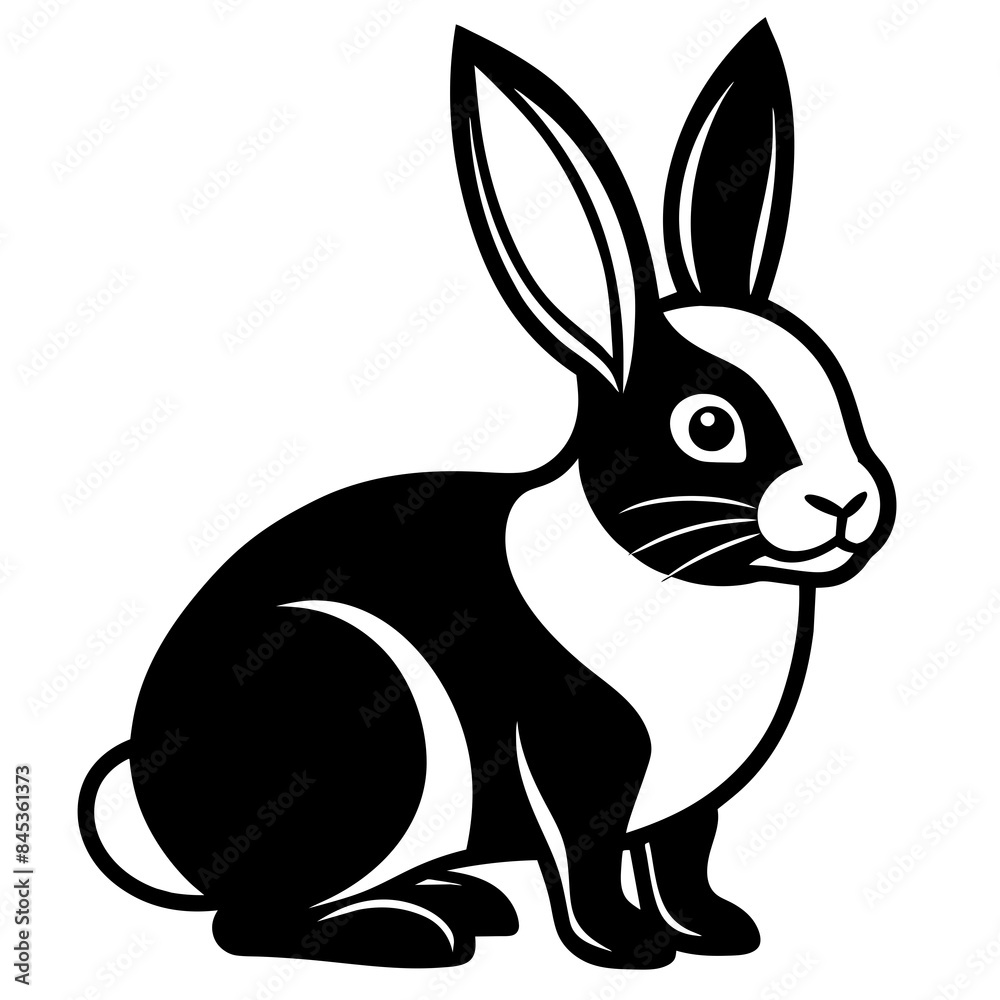 cute Rabbit different style vector illustration line art cute Rabbit different style vector illustration line art