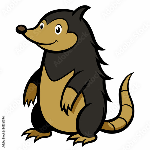 Mole different style vector illustration line art