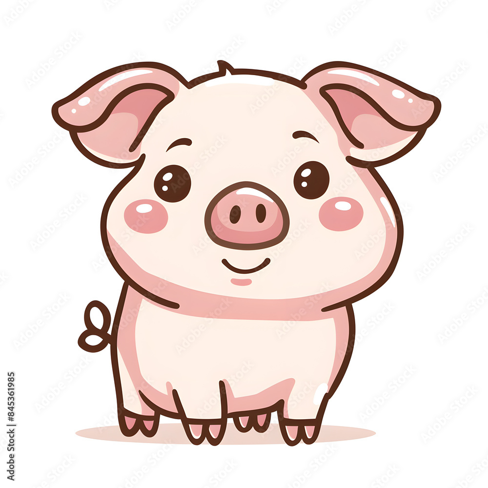 a cartoon of pig. a cartoon of pig.