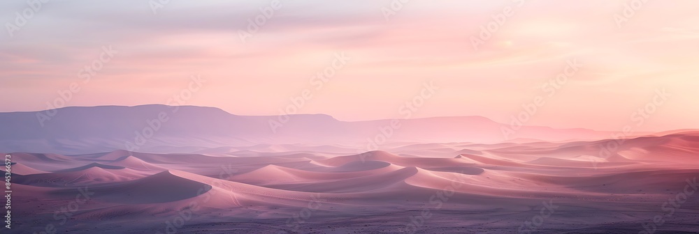 Capture tranquility of desert mornings with softfocus photography highlighting the subtle colors and textures of the dawn landscape Capture tranquility of desert mornings with softfocus photography highlighting the subtle colors and textures of the dawn landscape