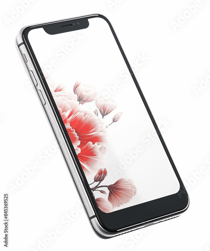 Smartphone isolated on white