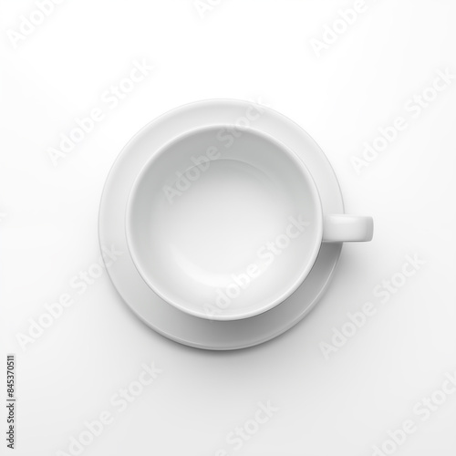 white cup on white