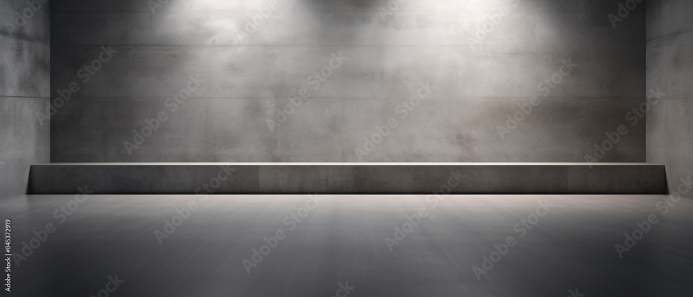 Concrete wall and floor background with light and shadow, perfect for product display purposes. Concrete wall and floor background with light and shadow, perfect for product display purposes.