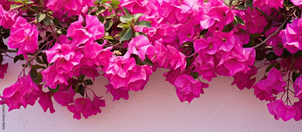 colorful bougainvillea flower. Creative banner. Copyspace image colorful bougainvillea flower. Creative banner. Copyspace image