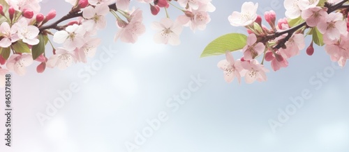 Wallpaper Mural branches of a flowering apple tree. Creative banner. Copyspace image Torontodigital.ca