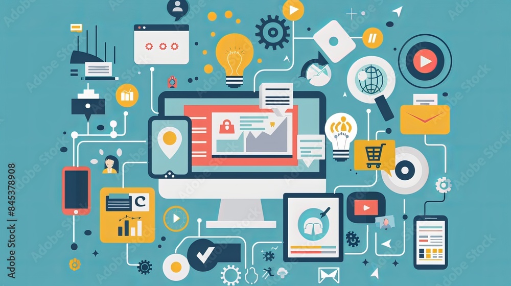 It encompasses various activities such as market research, advertising, branding and customer relationship management It encompasses various activities such as market research, advertising, branding and customer relationship management