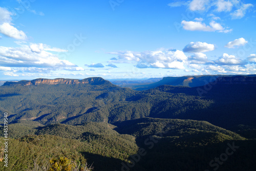 Landscape of The Three Sisters are an unusual rock formation in the Blue Mountains National Park of Katoomba , New South Wales, Australia, on the north escarpment of the Jamison Valley - Nature Track photo