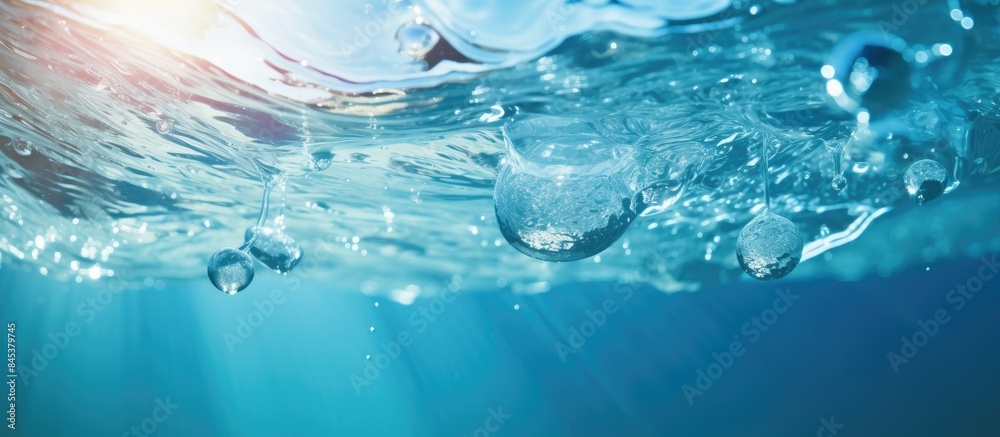 Closeup blur abstract of surface blue water Abstract of surface blue water reflected with sunlight for background Top view of blue water Water splashed use for background. Creative banner Closeup blur abstract of surface blue water Abstract of surface blue water reflected with sunlight for background Top view of blue water Water splashed use for background. Creative banner