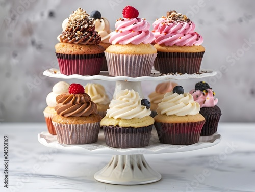 Gourmet Cupcake Boutique Showcasing Artisanal Confections in Elegant Presentation