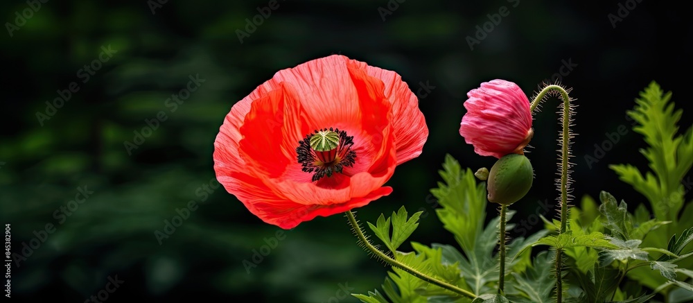 A rose colored poppy Flowering plant in the subfamily Papaveroideae of the family Papaveraceae Poppies are herbaceous plants often grown for their colourful flowers. Creative banner. Copyspace image A rose colored poppy Flowering plant in the subfamily Papaveroideae of the family Papaveraceae Poppies are herbaceous plants often grown for their colourful flowers. Creative banner. Copyspace image