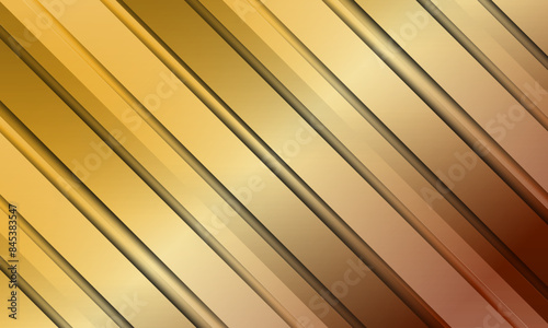 Siding cladding texture pattern. Wall covering surface for construction. Corrugated metal gold. diagonal stripes.