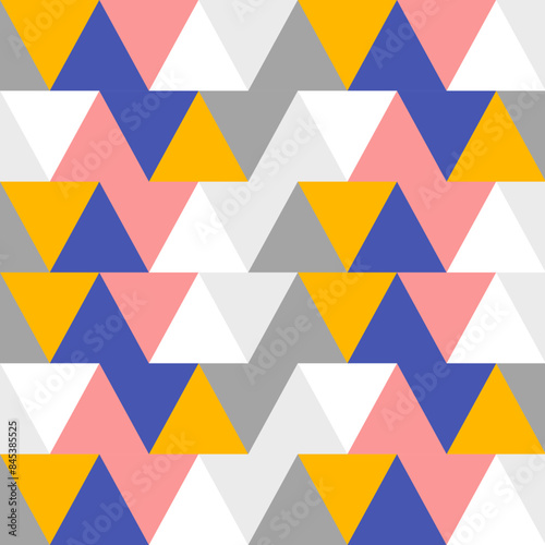 Geometric Retro Design Pattern Texture Wallart