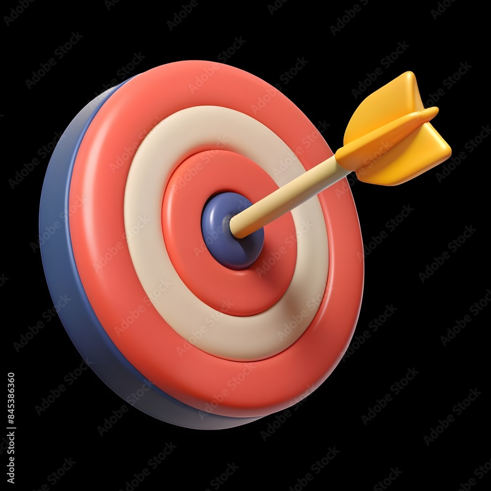 A arrow hit target A arrow hit target