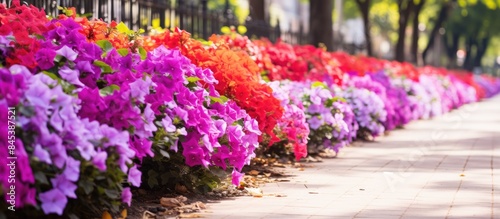 Wallpaper Mural Floral background in Buenos Aires. Creative banner. Copyspace image Torontodigital.ca