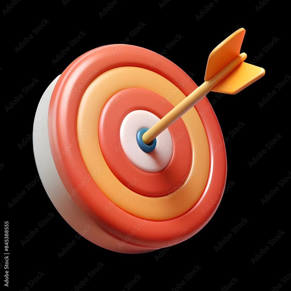 A arrow hit target A arrow hit target