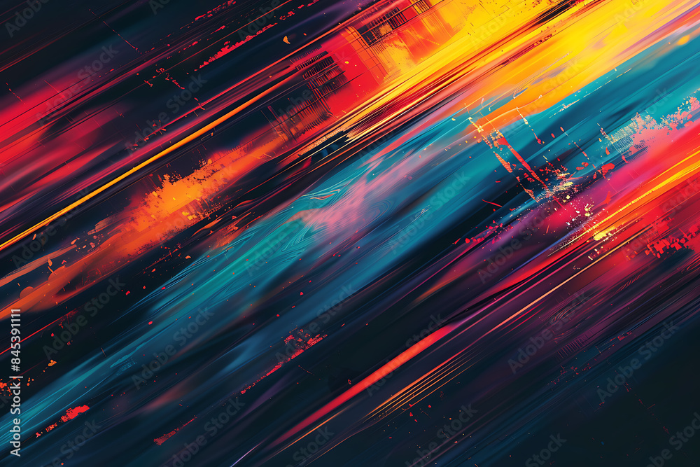A pair of abstract lines are distributed across half of the screen, creating a modern and dynamic visual effect A pair of abstract lines are distributed across half of the screen, creating a modern and dynamic visual effect