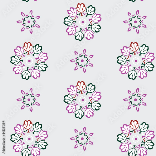 Ornamental pattern textile fabric designs