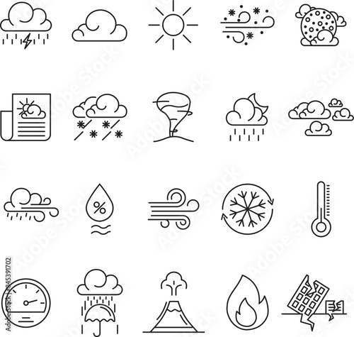 Weather Line Icons