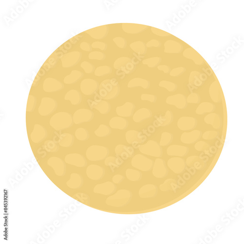 Porous sponges for removing makeup. Vector stock illustration. Isolated on a white background.
