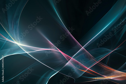 A pair of abstract lines are distributed across half of the screen, creating a modern and dynamic visual effect