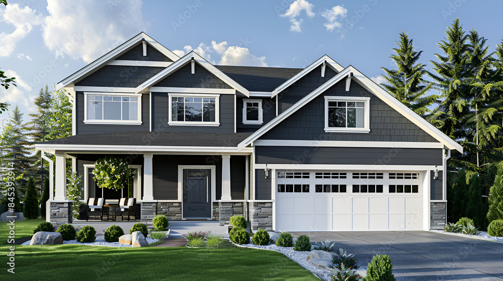 Large house with front yard and lawn, focus on front door,3D rendering of a single family house with a beautiful landscaping,Luxurious big house with a large garden
Large house with front yard and lawn, focus on front door,3D rendering of a single family house with a beautiful landscaping,Luxurious big house with a large garden