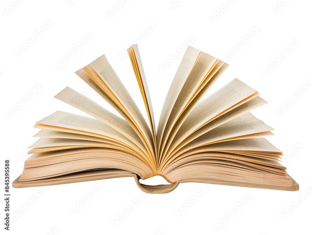 Fototapeta premium Open Book with Pages Fanning Out