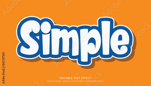 editable 3d text effect template bold typography and abstract style