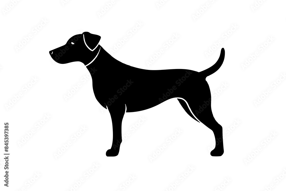 Dog silhouette vector illustration Dog silhouette vector illustration