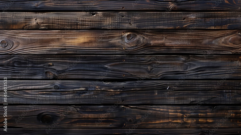 A background of dark planks featuring a rustic wooden table surface with a rich brown wood texture. A background of dark planks featuring a rustic wooden table surface with a rich brown wood texture.