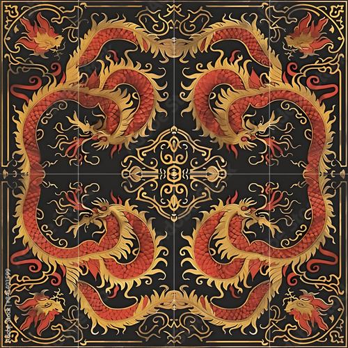 wallpaper, tiles or carpet in a seamless pattern.