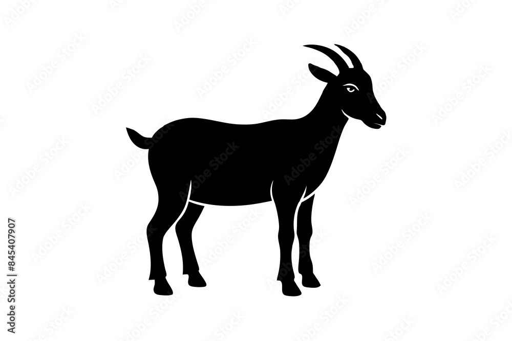 goat Silhouette vector illustration goat Silhouette vector illustration