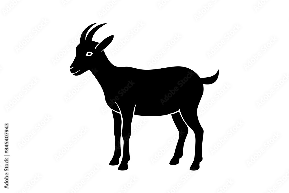 goat Silhouette vector illustration goat Silhouette vector illustration