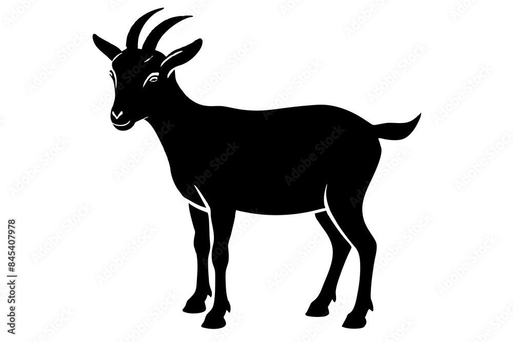 goat Silhouette vector illustration goat Silhouette vector illustration