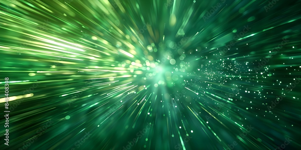 Captivating Pattern of Green Lines Dynamic Banner with Abstract Speed Light Effects. Concept Abstract Art, Dynamic Design, Green Lines, Speed Light Effects Captivating Pattern of Green Lines Dynamic Banner with Abstract Speed Light Effects. Concept Abstract Art, Dynamic Design, Green Lines, Speed Light Effects