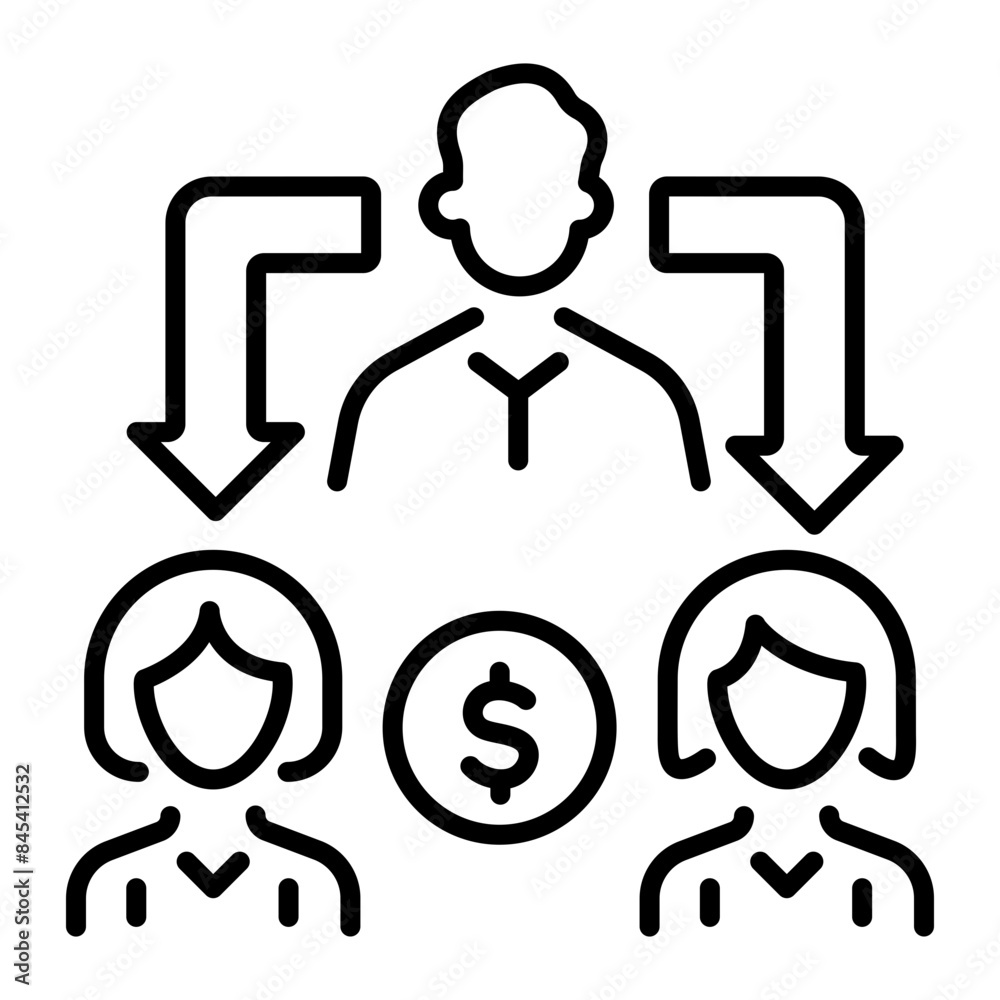 Grab this line icon of benefaction Grab this line icon of benefaction
