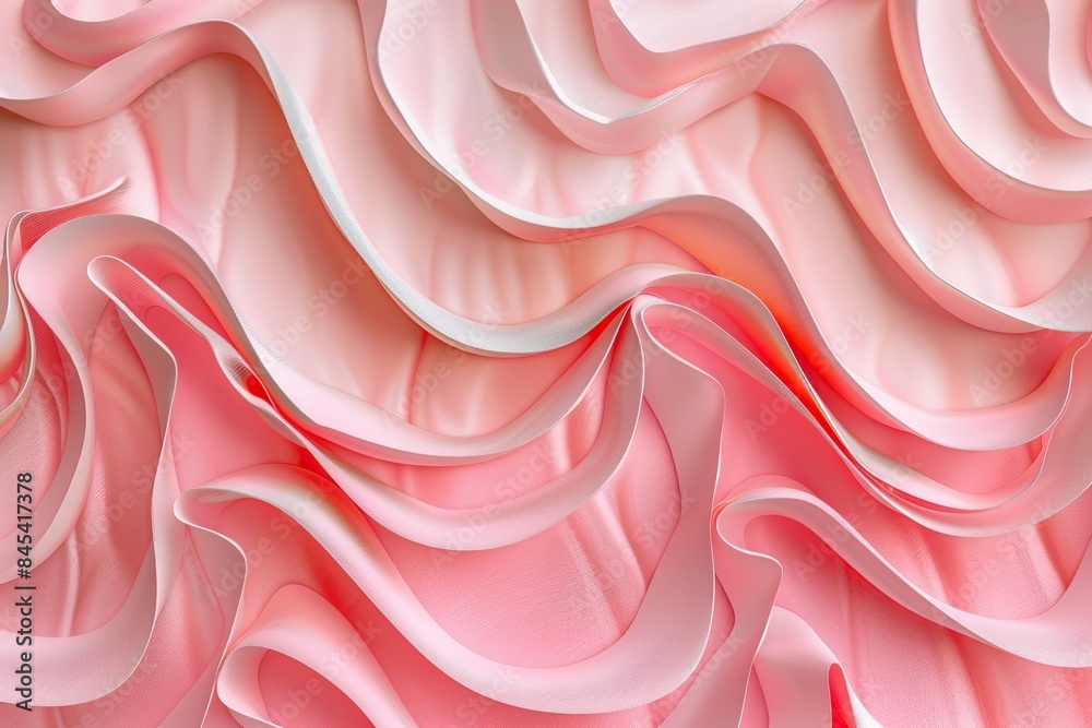 Obraz premium Abstract pink waves wallpaper