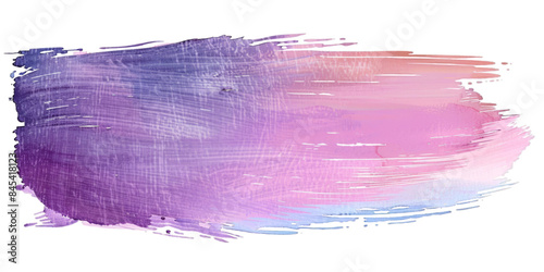 Abstract Pastel Paint Brush Stroke in Pink, Purple, and Blue Hues photo