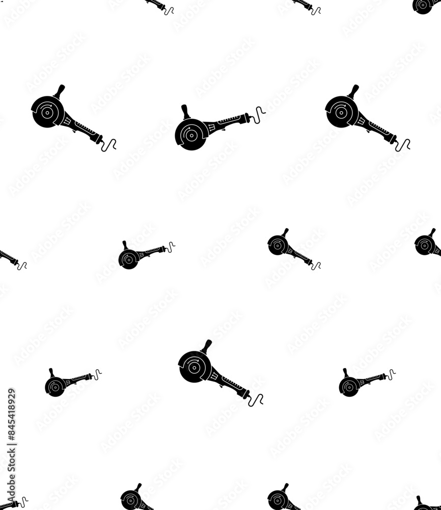 Fototapeta premium Angle Grinder Icon Seamless Pattern Y_2405001