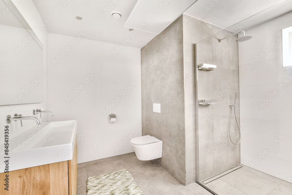 Modern bathroom with elegant minimalist design