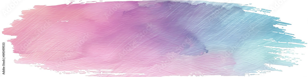 Obraz premium Abstract Pastel Watercolor Background with Pink and Blue Gradient Brush Strokes