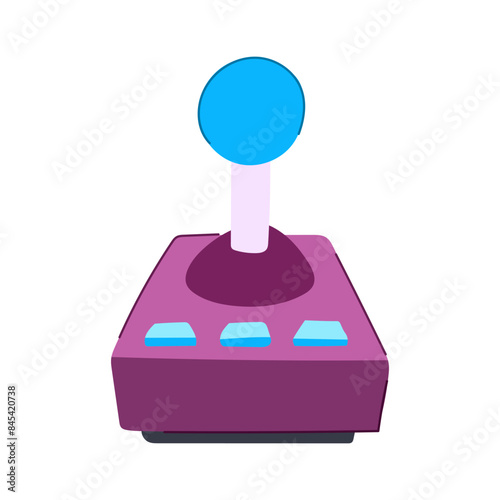 control arcade joystick cartoon. machine video, old stick, controller isometric control arcade joystick sign. isolated symbol vector illustration