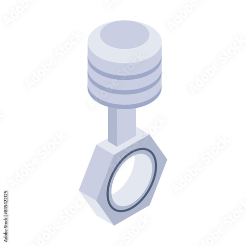Get this isometric icon of a motor piston 

