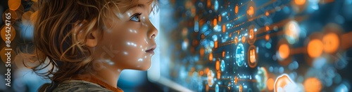 A Child Prodigy Learns from Holographic Projections in a Futuristic Classroom