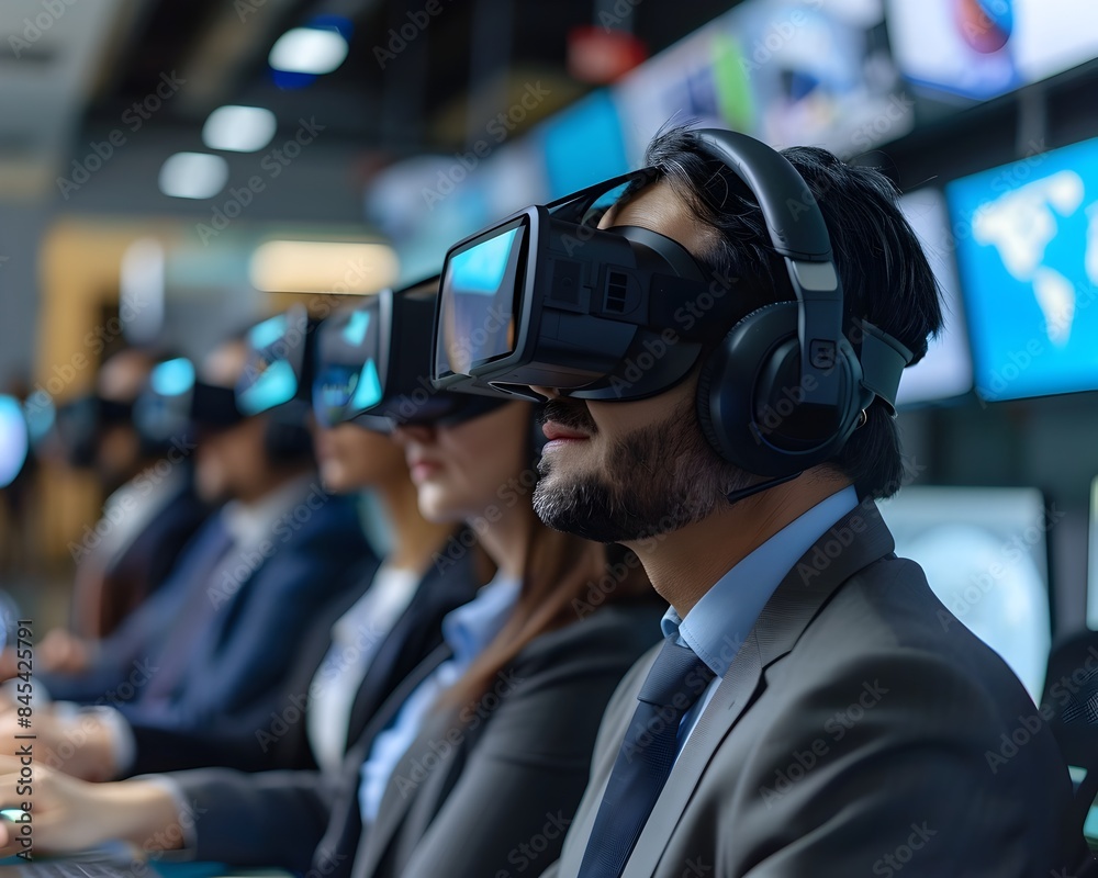 Executive Team Conducting Virtual Tour of Facilities for Potential Investors