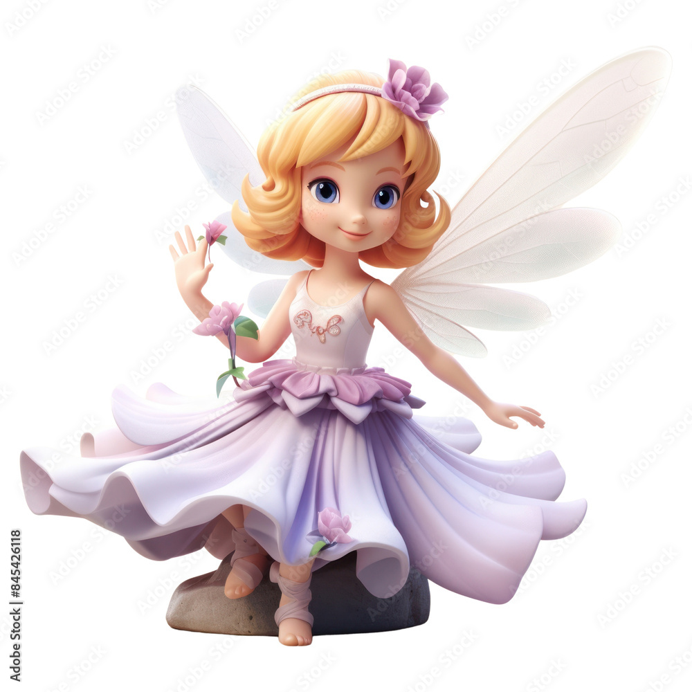 PNG Happy fairy statue figurine cute doll. PNG Happy fairy statue figurine cute doll.