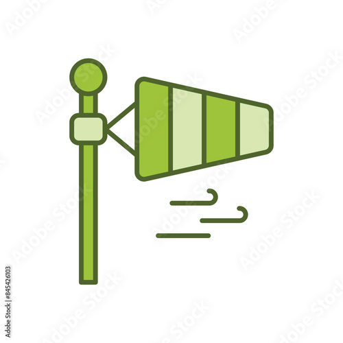 Windsock vector icon